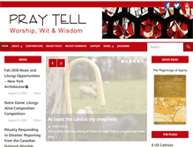 Tablet Screenshot of praytellblog.com